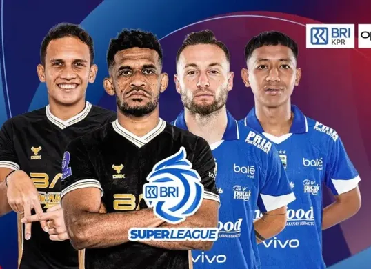 Live streaming Dewa United vs Persib Bandung di BRI Super League 2025/2026. (Sumber: Vidio.com)
