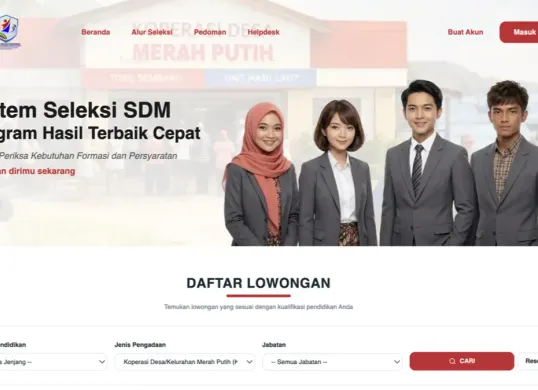 Link download surat pernyataan Manajer Koperasi Desa Merah Putih. (Sumber: Penselnas)