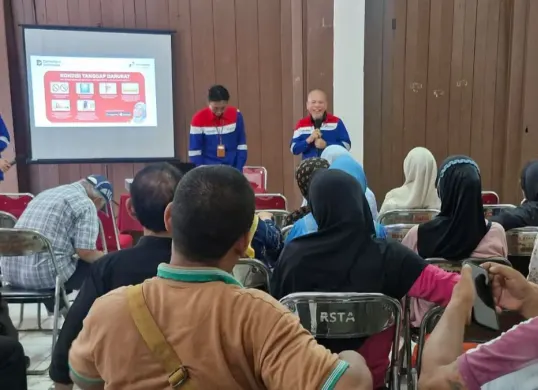 PGN edukasi warga Rusun Tanah Abang soal penggunaan gas bumi yang aman. (Sumber: Istimewa)