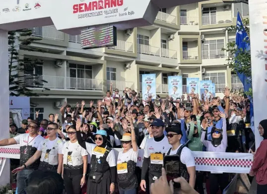bank bjb dukung Semarang Mountain Race 2026 di Ungaran. (Sumber: Dok. bank bjb)