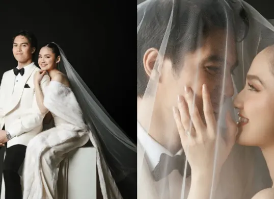 El Rumi dan Syifa Hadju tampil elegan dalam sesi foto prewedding bernuansa internasional. Persiapan pernikahan telah rampung, akad dijadwalkan akhir April 2026. (Sumber: Instagram/@syifahadju dan @elelrumi)