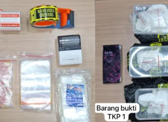 Barang bukti narkoba hasil dari pengungkapan Direktorat Reserse Narkoba Polda Metro di kawasan Jakarta Barat. (Sumber: Polda Metro Jaya)