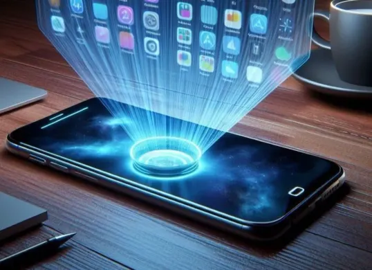 Ilustrasi smartphone berbasis AI yang disebut tengah dikembangkan OpenAI dengan dukungan chipset khusus untuk pemrosesan kecerdasan buatan secara langsung di perangkat. (Sumber: Pinterest)