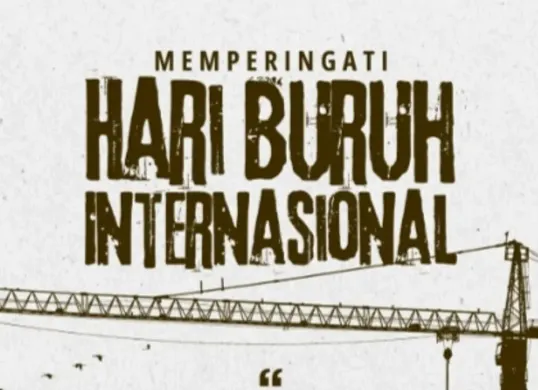 Ilustrasi - Poster Hari Buruh 2026. (Sumber: Canva/Eztudio)