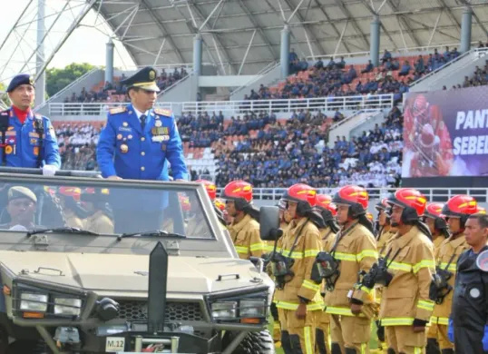 Wamendagri Akhmad Wiyagus dorong penguatan Damkar, Satpol PP, dan Satlinmas demi perlindungan masyarakat. (Sumber: Dok. Kemendagri)