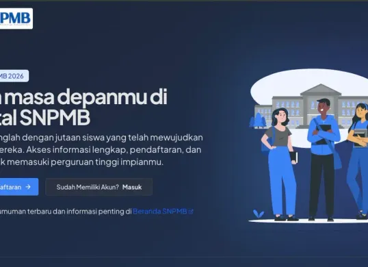 Seleksi Nasional Penerimaan Mahasiswa Baru (SNPMB) 2026 (Sumber: Portal SNMBP)