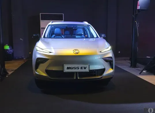 Mobil listrik MGS5 EV 2026. (Sumber: Poskota/Erwan Hartawan)