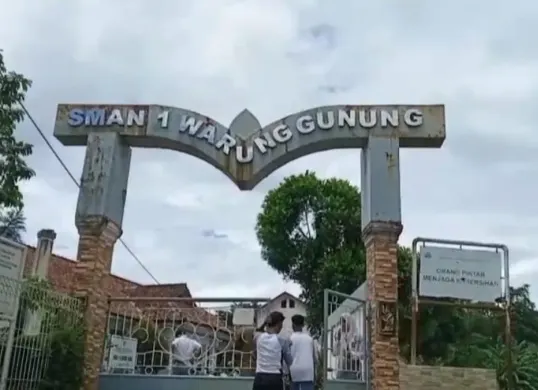 Para siswa SMAN 1 Warunggunung di Lebak, Banten. (Sumber: Istimewa)