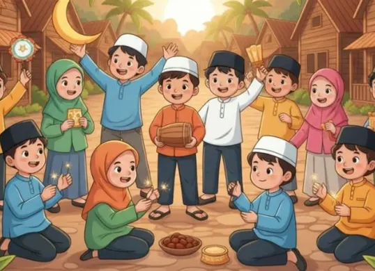 Ilustrasi. Ramadhan 2026 segera tiba. Simak perkiraan jadwal libur sekolah awal puasa, daftar tanggal merah nasional, hingga potensi libur panjang siswa di Februari 2026. (Sumber: Poskota/AI Generated)