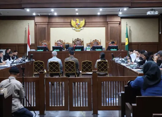 Suasana lanjutan dugaan korupsi pengadaan Chromebook Kemendikbudristek 2019-2022 di Pengadilan Tipikor Jakarta Pusat, Kamis, 5 Februari 2026. (Sumber: Dok. Kejagung)