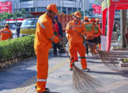 Ilustrasi bersih-bersih Jakarta. (Sumber: Berita Jakarta)