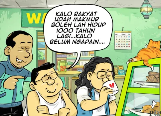 Obrolan warteg edisi Sabtu, 7 Februari 2026. (Sumber: Poskota/Arif Setiadi)