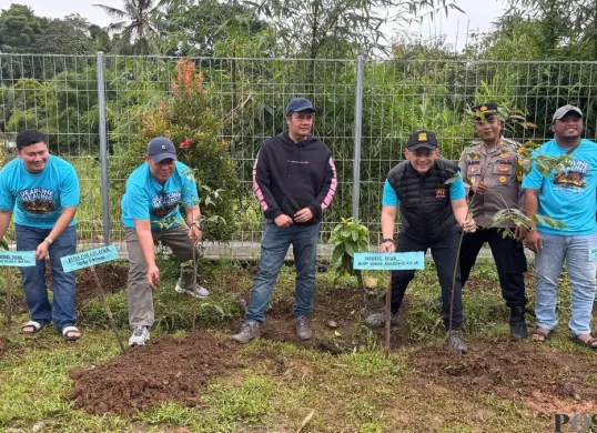 Kegiatan bersama Polres Bogor bersama Pokja dan PWI Kabupaten Bogor sambut HPN 2026. (Sumber: Poskota/Giffar Rivana)