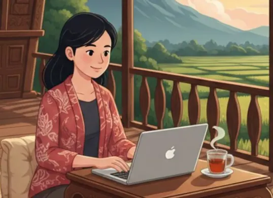 Ilustrasi. Jadwal WFA Lebaran 2026, simak tanggal penerapan dan diskon tiket transportasi untuk mudik Idul Fitri. (Sumber: Poskota/AI Generated)