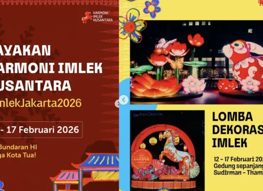 Jadwal Perayaan Imlek 2026 di Jakarta (Sumber: Instagram/@dkijakarta)