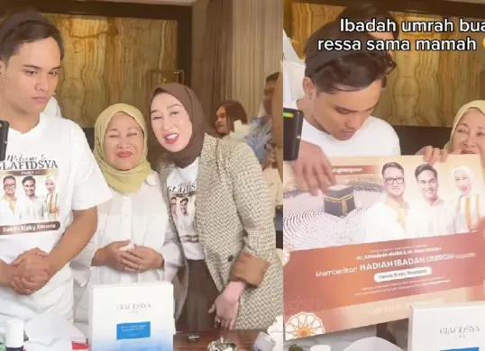 Alasan Dokter Reza Gladys berangkatkan Ressa Rizky Rossano umrah (Sumber: TikTok/@drrezagladys)