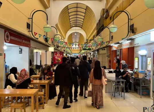 Kondisi kawasan Blok M Hub, Kebayoran Baru, Jakarta Selatan, Kamis, 12 Februari 2026. (Sumber: Poskota/Pandi Ramedhan)