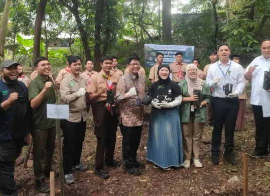 Kehati menggelar penanaman pohon di Hutan Kota Srengseng, Jakarta Barat, Rabu, 11 Februari 2026. (Sumber: Dok. Istimewa)