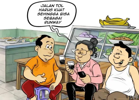 Obrolan warteg hari ini, Kamis, 12 Februari 2026. (Sumber: Poskota/Arif Setiadi)