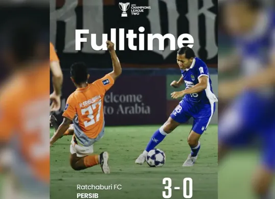 Hasil akhir Persib Bandung vs Ratchaburi FC dengan kekalahan skor 3-0 (Sumber: Instagram/@persib)