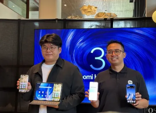 Xiaomi HyperOS 3 diperkenalkan, dengan membawa fitur baru akan tampilan yang lebih halus, konektivitas lintas perangkat, dan AI pintar. (Sumber: Poskota/Aldi Harlanda Irawan)