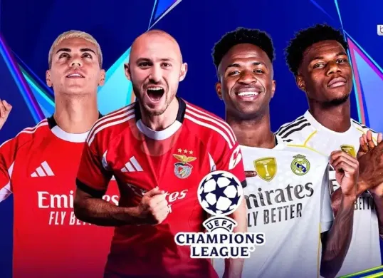 Live streaming Benfica vs Real Madrid di babak play-off Liga Champions 2025/2026. (Sumber: Vidio.com)