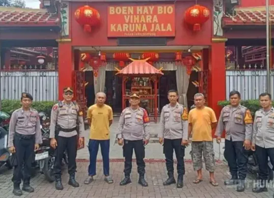 Ribuan personel Polda Metro Jaya disiagakan dalam pengamanan perayaan Imlek 2026. (Sumber: Dok. Humas Polri)