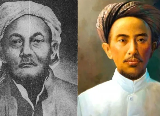 KH Ahmad Dahlan (Kanan) Pendiri Muhammadiyah, KH Hasyim Asy’ari (Kiri) pendiri Nahdlatul Ulama. (Sumber: sdmuhammadiyahpalur dan wikimedia)