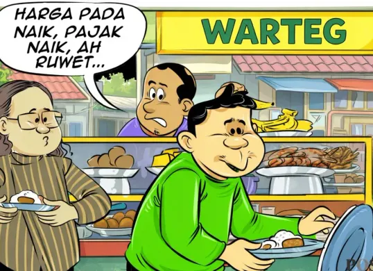Obrolan warteg hari ini, Jumat, 20 Februari 2026. (Sumber: Poskota/Arif Setiadi)