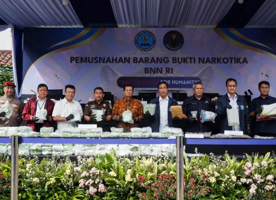 102 Kilogram Narkoba dimusnahkan BNN