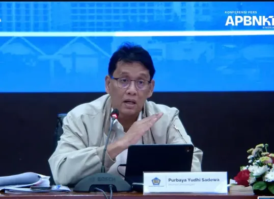 Menkeu Purbaya sindir alumni LPDP dalam rapat konferensi pers APBN KITA edisi Februari 2026. (Sumber: Youtube/Menteri Keuangan)
