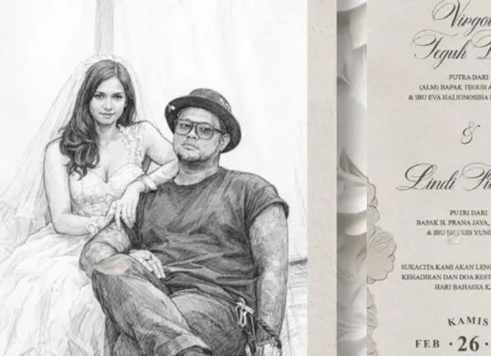 Undangan digital pernikahan Virgoun bersama Lindi Fitriyana tersebar. (Sumber: Instagram/@lambe_turah)