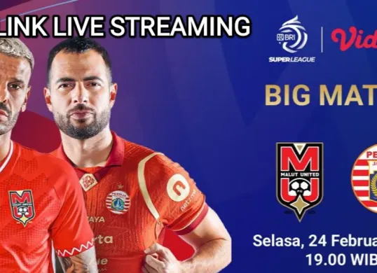 Link live streaming Malut United vs Persija Jakarta. (Sumber: Vidio)