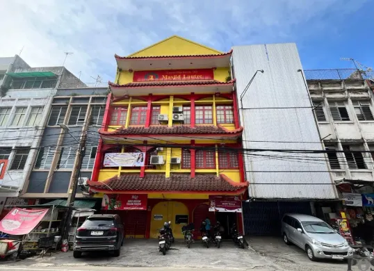 Masjid Lautze, Sawah Besar, Jakarta Pusat. (Sumber: Poskota/M Tegar Jihad)