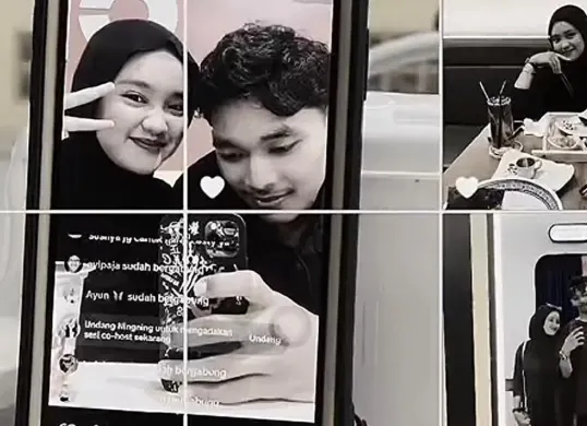 Pacar mahasiswi UIN Suska Riau, Faradilla Ayu Pramesti, Ferdi yang tengah menjadi perhatian setelah kasus pembacokan Raihan Mufazzar. (Sumber: TikTok/@farah_reihan)