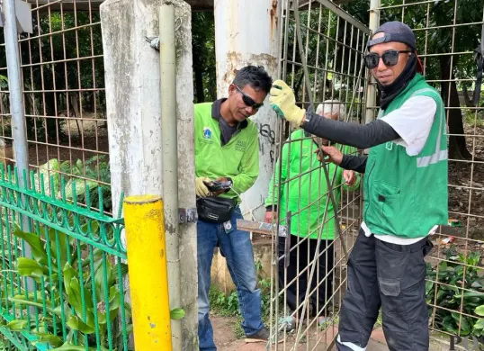 Sudintamhut Jakarta Timur di Hutan Kota Cawang, Jakarta Timur, Sabtu, 28 Februari 2026. (Sumber: Poskota/M Tegar Jihad)