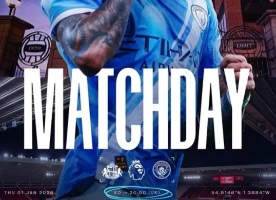 Liga Inggris 2025/2026: Sunderland vs Manchester City. Kick-off Jumat, 2 Januari 2026 (Sumber: Instagram/@mancity)