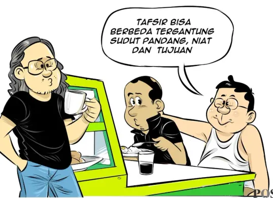 Obrolan Warteg awal pekan. (Sumber: Poskota/Arif Setiadi)