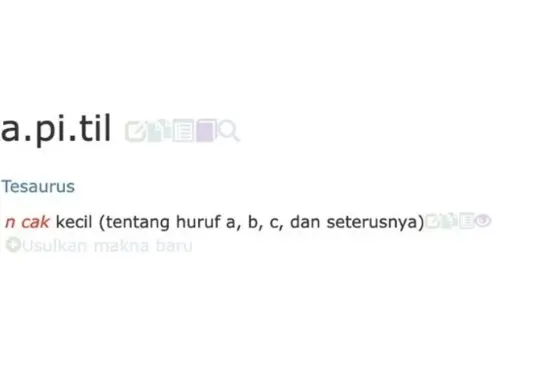 Apa arti kata 'kapitil' yang sedang tren? kata baru yang resmi masuk KBBI, simak pengertian dan lawan katanya. (Sumber: KBBI VI Daring)