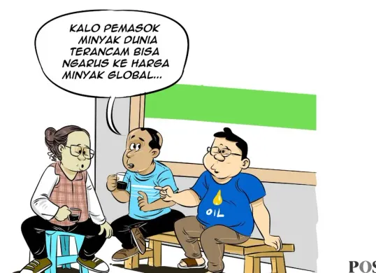 Obrolan Warteg tentang penangkapan Presiden Venezuela. (Sumber: Poskota/Arif Setiadi)