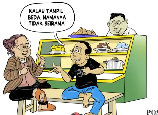 Obrolan Warteg hari ini. (Sumber: Poskota/Arif Setiadi)