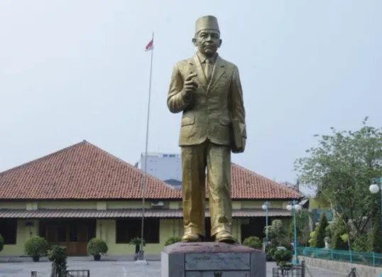 Ilustrasi Patung patung Mohammad Husni (M.H.) Thamrin yang akan dipindahkan ke Jalan MH Thamrin, Jakarta Pusat. (Sumber: beritajakarta.id)