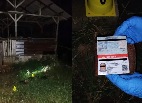 Penemuan mayat laki-laki bersimbah darah di Purwakarta, Jawa Barat. (Sumber: Istimewa)