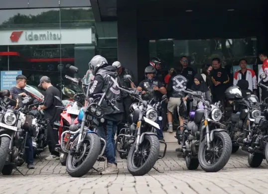 Komunitas pengguna QJMotor mendeklarasikan QJRiders Indonesia Chapter Jakarta. (Sumber: QJMotor)