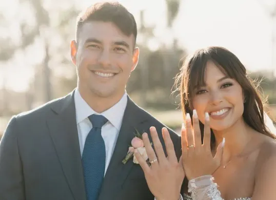 Potret Aurelie Moeremans dan sang suami Tyler Bigenho. (Sumber: Instagram/@aureliemoeremans)