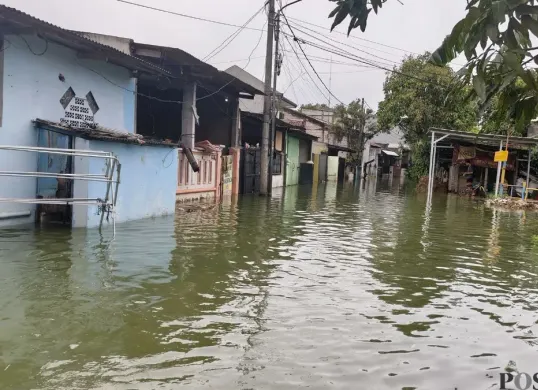 Kondisi rumah di Pemukiman Villa Tomang Baru, Kecamatan Pasar Kemis, Kabupaten Tangerang, Banten. (Sumber: Poskota/Veronica Prasetio)