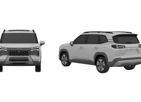 Desain Wuling Starlight 560 tercatat di DJKI Indonesia. SUV terbaru Wuling ini hadir dengan opsi mesin bensin, PHEV, dan listrik. (Sumber: Dok. DJKI)