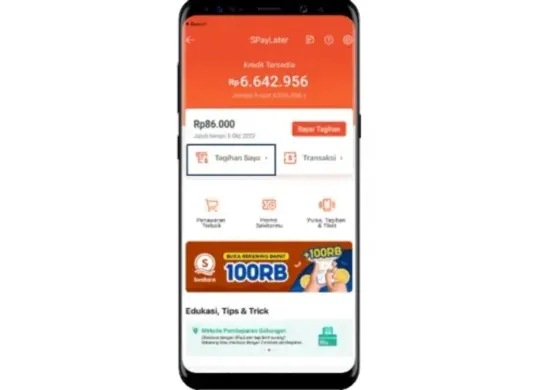 Cara hitung bunga Shopee PayLater. (Sumber: shopee.co.id)