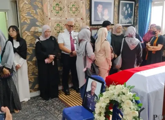 Situasi rumah duka pilot pesawat ATR 42-500, Andy Danahantono. (Sumber: Poskota/Veronica)