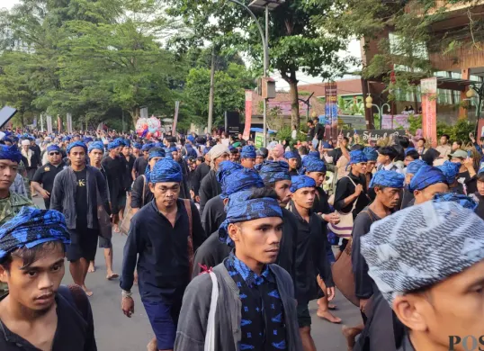 Moment seba baduy di Kabupaten Lebak yang jadi Kharisma Event Nasional. (Sumber: Poskota/Samsul Fatoni)